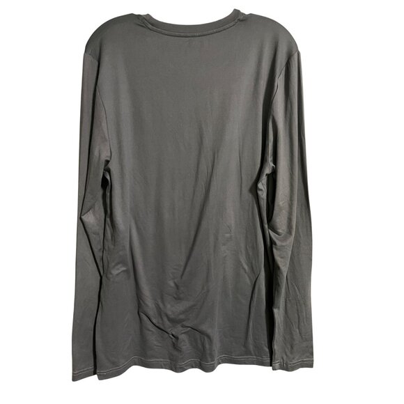 Life Is Good Sleepwear Long Sleeve Shirt Mens Medium Gray - Picture 2 of 5